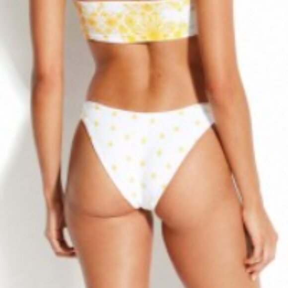 Brand New Seafolly Women's Sunflower High Cut Reversible Bikini Bottoms - Picture 8 of 16